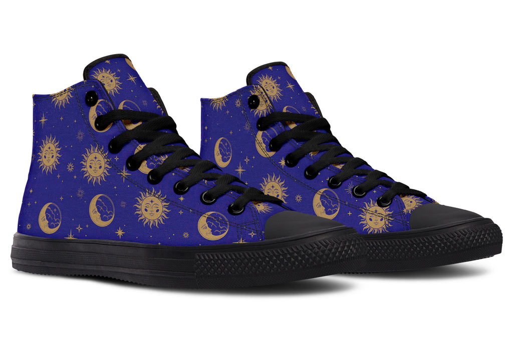 Sun Moon And Stars High Tops (Wide)
