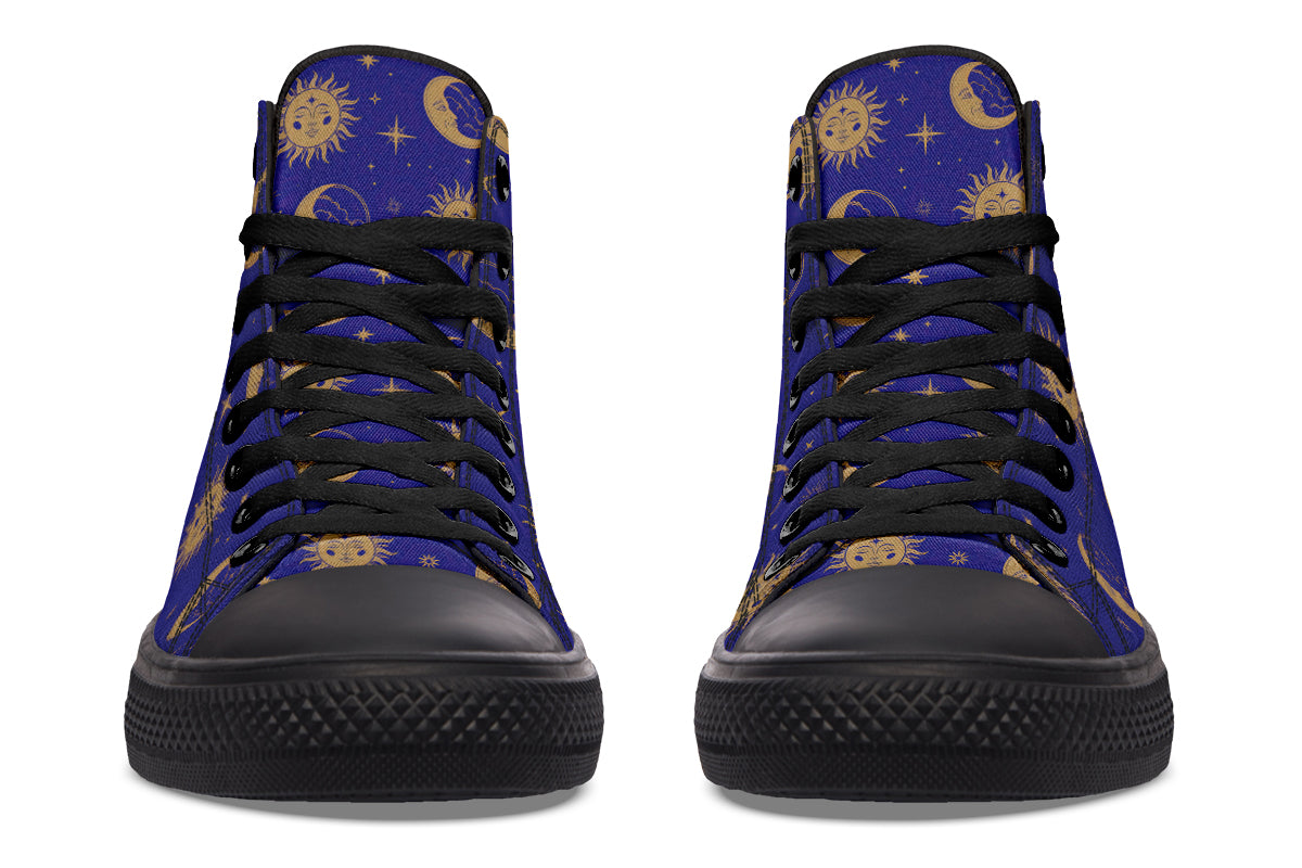 Sun Moon And Stars High Tops (Wide)