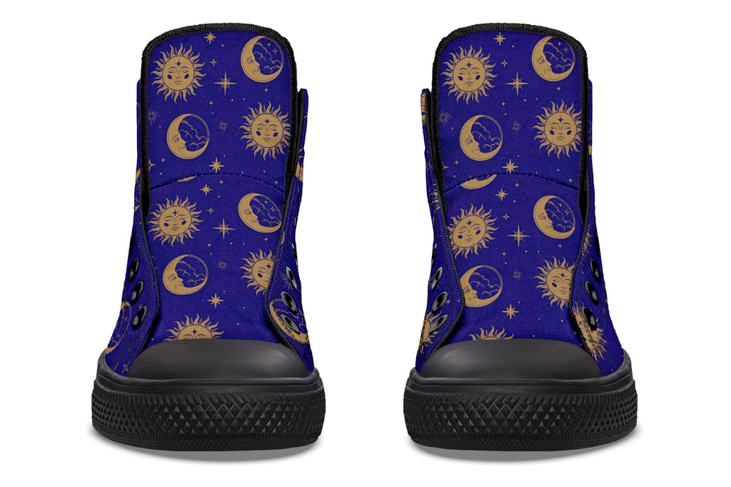 Sun Moon And Stars High Tops (Wide)