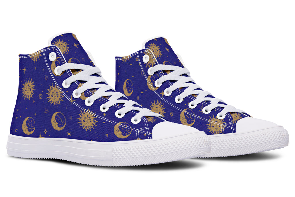 Sun Moon And Stars High Tops (Wide)