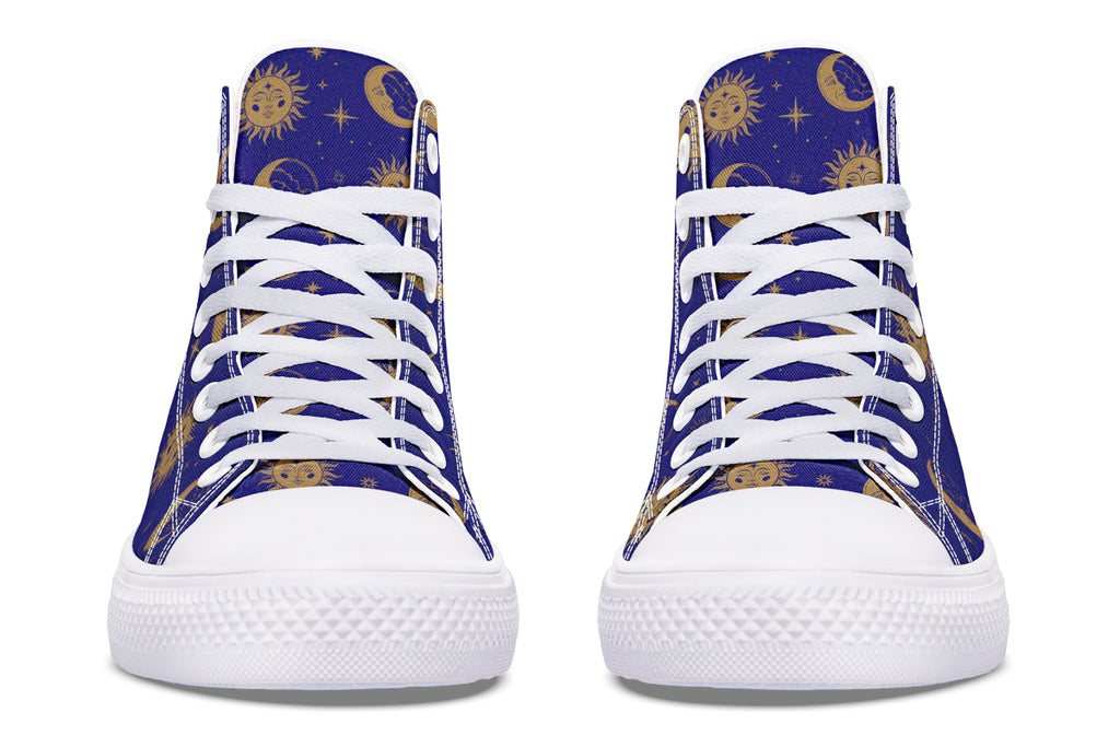 Sun Moon And Stars High Tops (Wide)