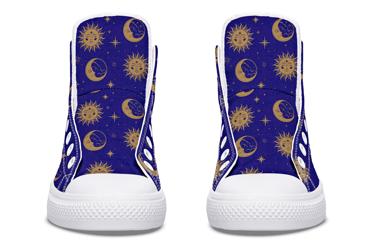 Sun Moon And Stars High Tops (Wide)