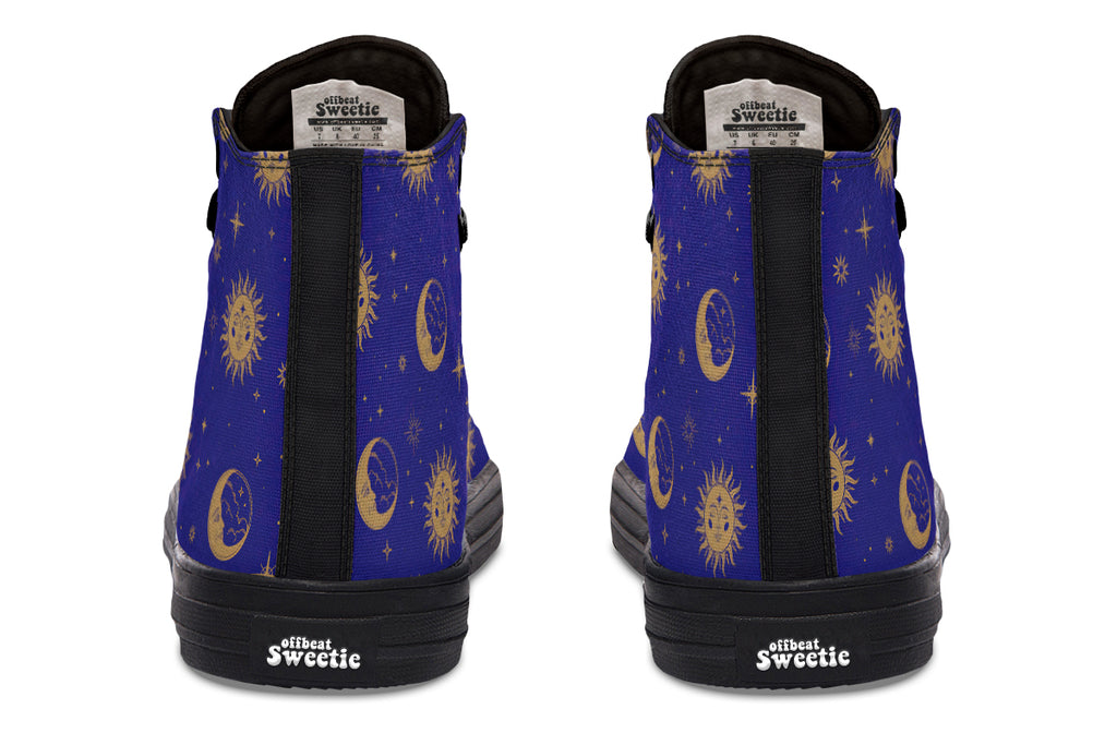 Sun Moon And Stars High Tops (Wide)