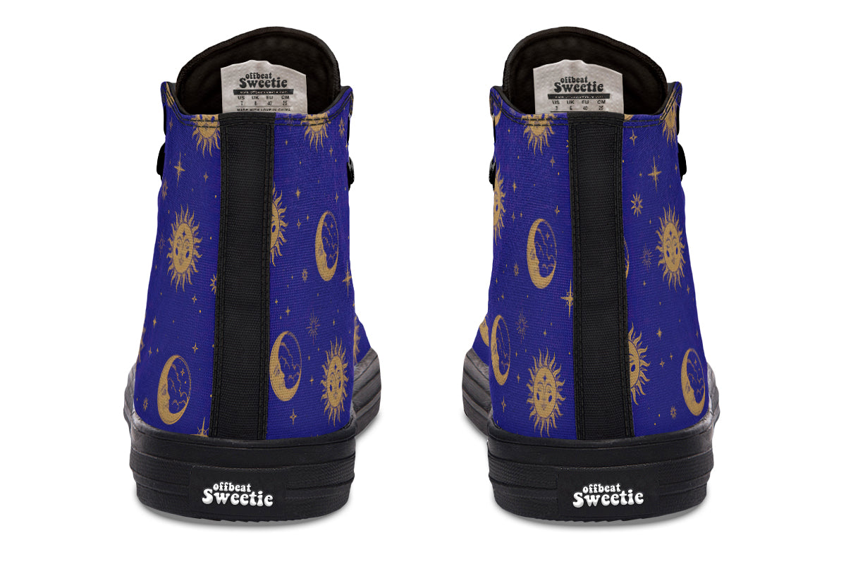 Sun Moon And Stars High Tops (Wide)