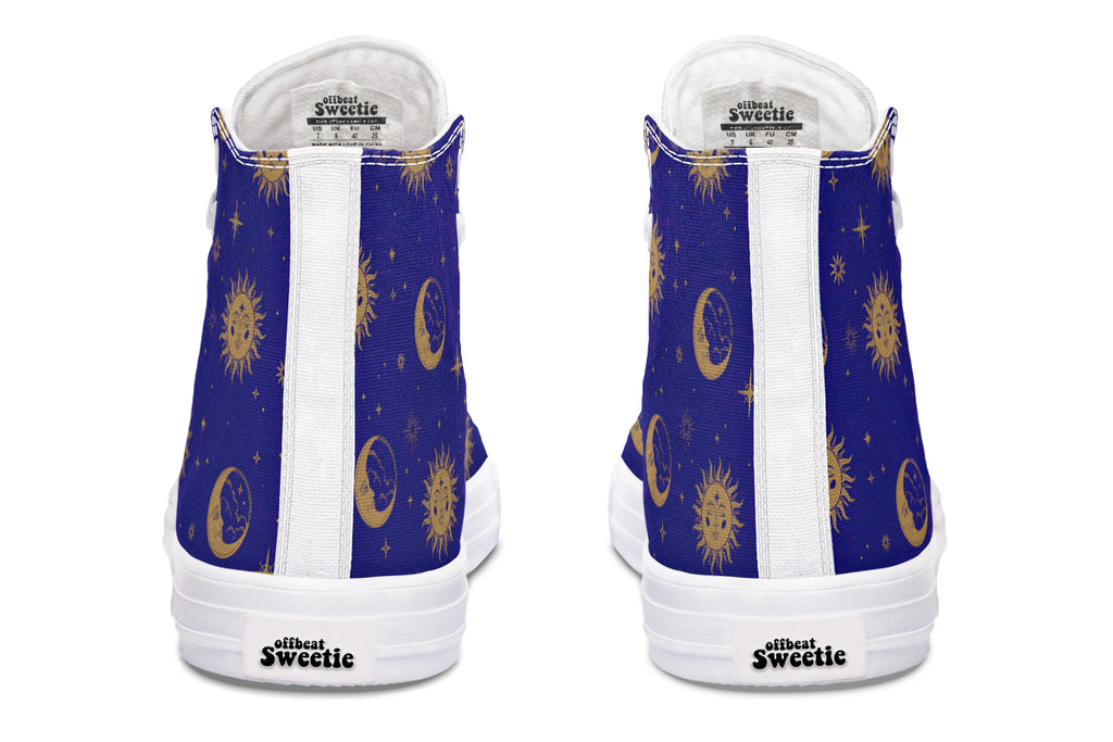 Sun Moon And Stars High Tops (Wide)