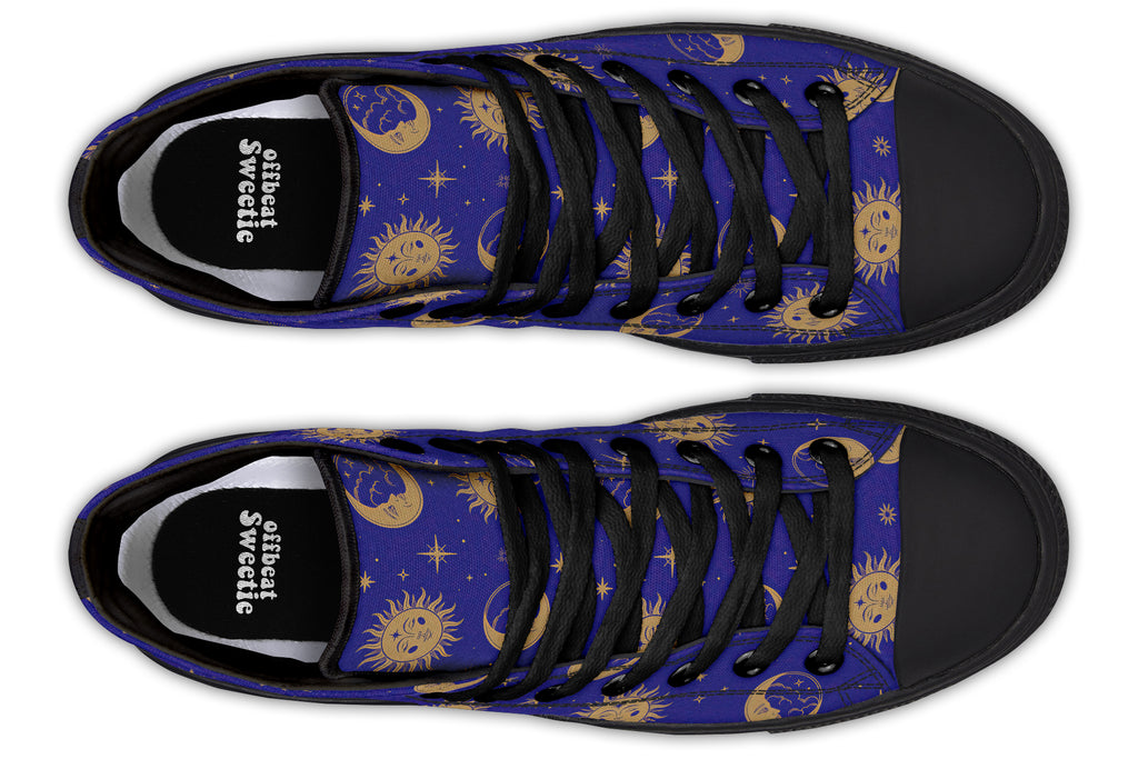 Sun Moon And Stars High Tops (Wide)