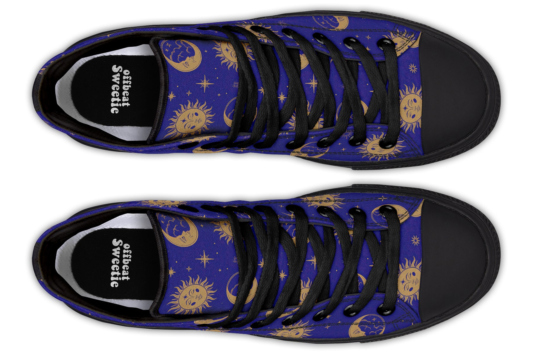 Sun Moon And Stars High Tops (Wide)