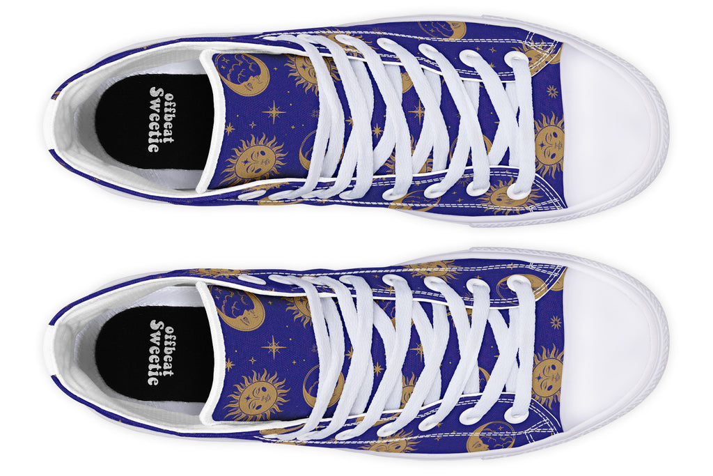 Sun Moon And Stars High Tops (Wide)
