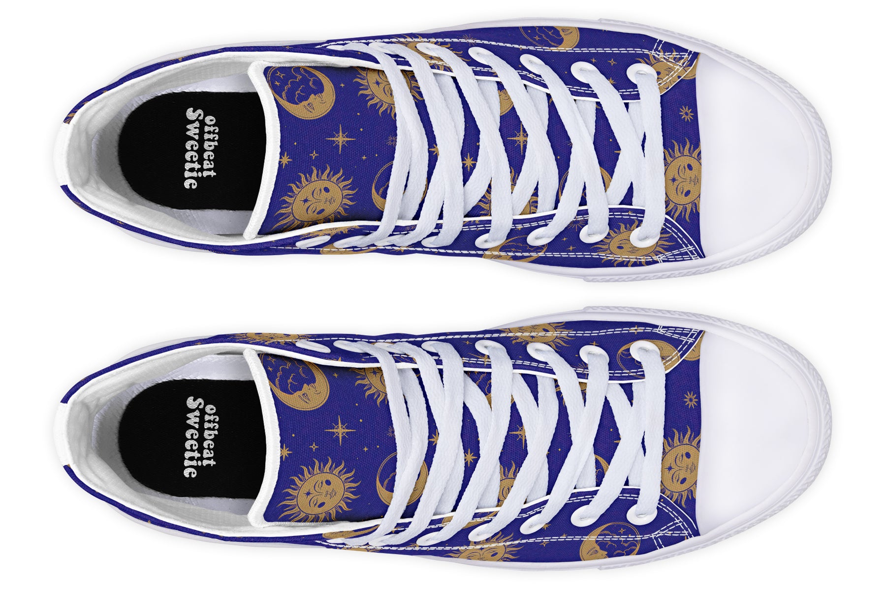 Sun Moon And Stars High Tops (Wide)