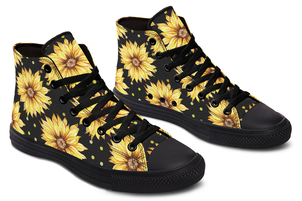 Sunflowers High Tops - Offbeat Sweetie