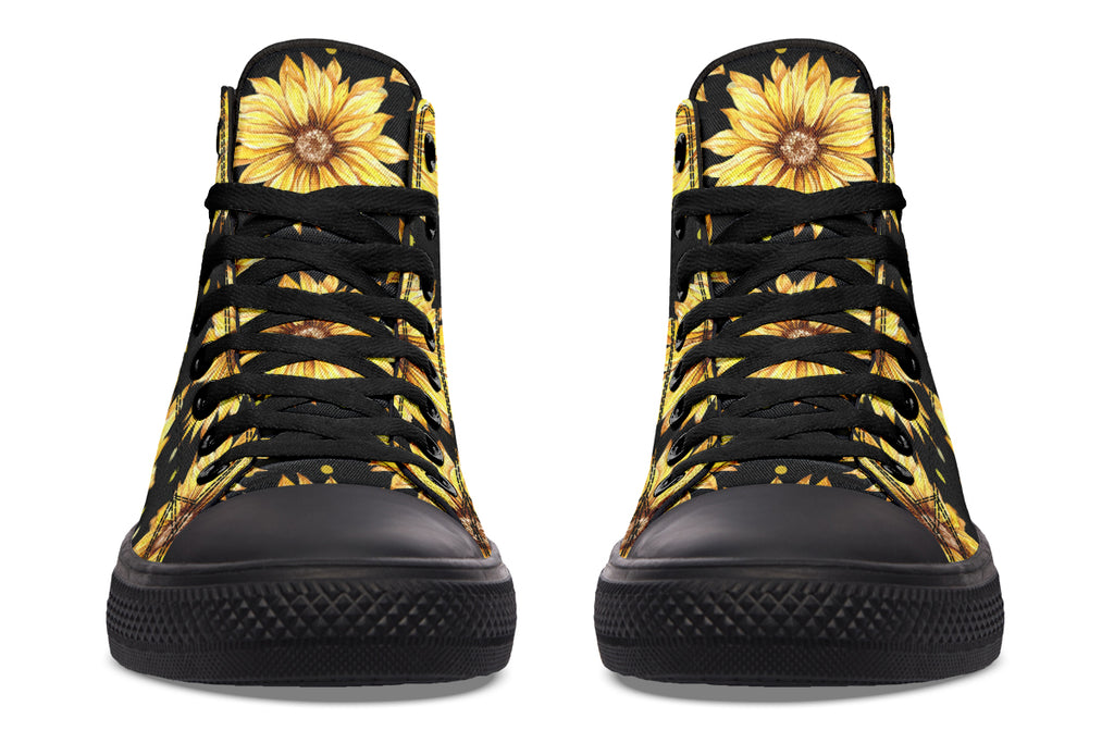 Sunflowers High Tops - Offbeat Sweetie