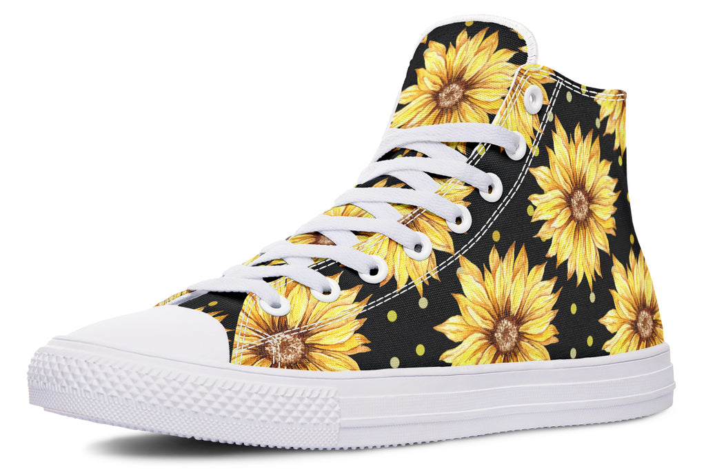 Sunflowers High Tops - Offbeat Sweetie