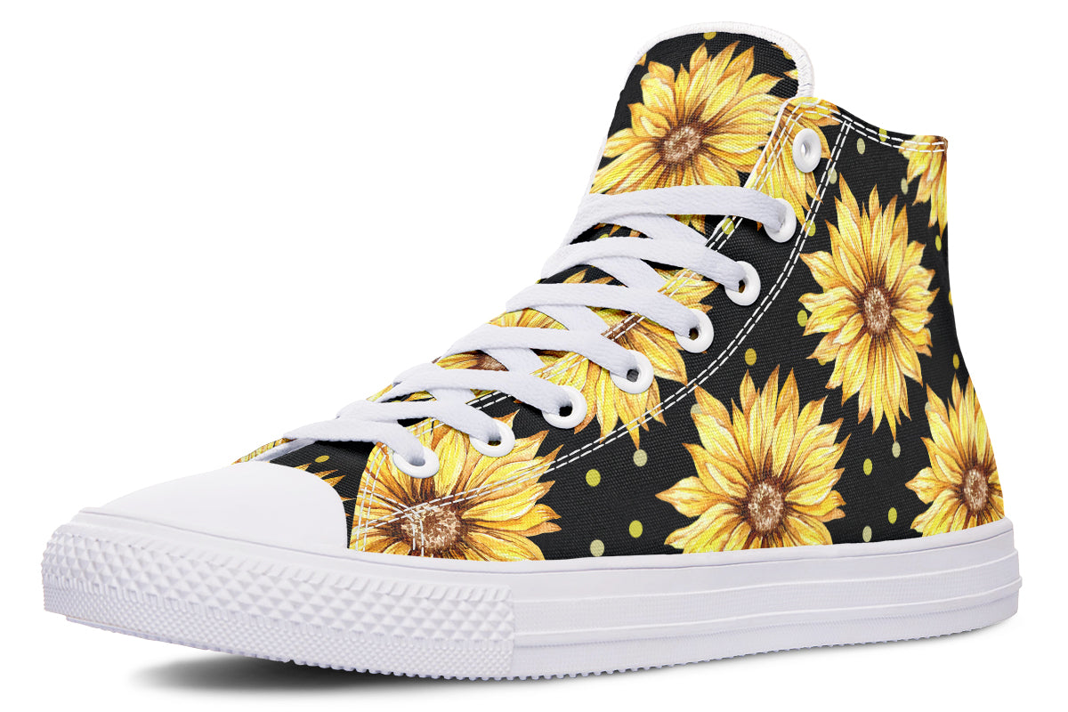 Sunflowers High Tops - Offbeat Sweetie