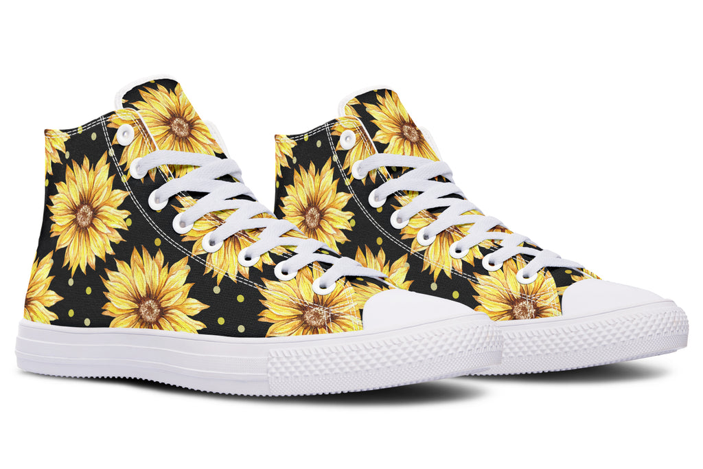 Sunflowers High Tops - Offbeat Sweetie