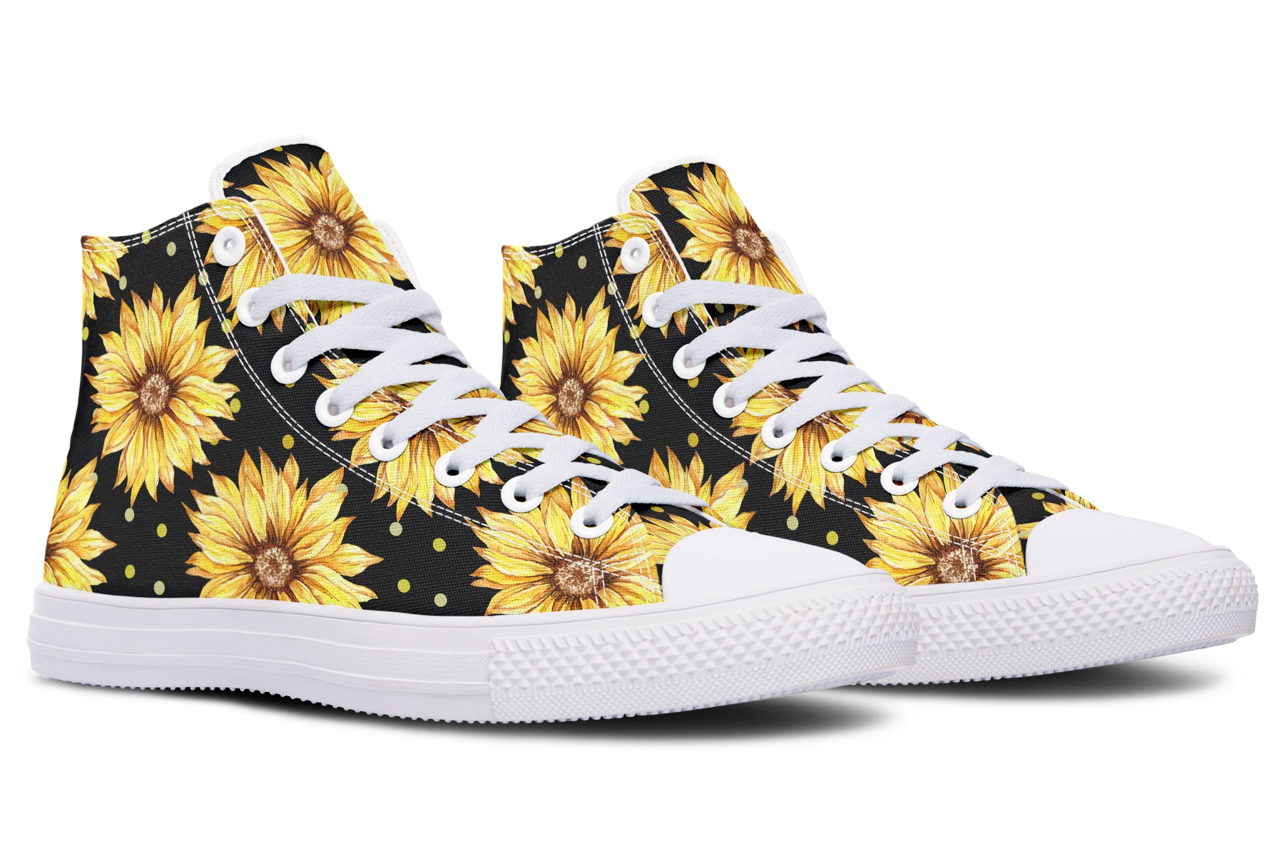 Sunflowers High Tops - Offbeat Sweetie