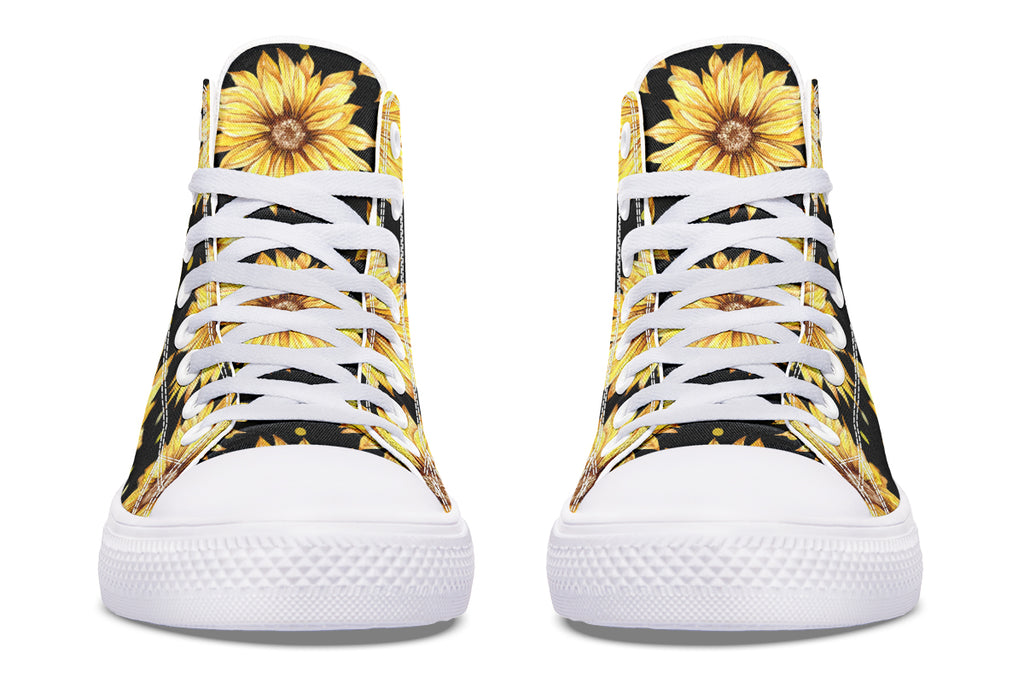 Sunflowers High Tops - Offbeat Sweetie