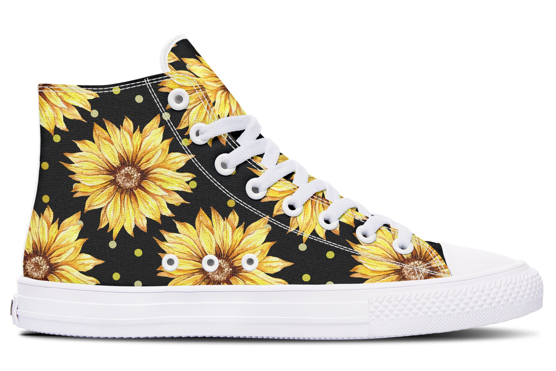 Sunflowers High Tops - Offbeat Sweetie