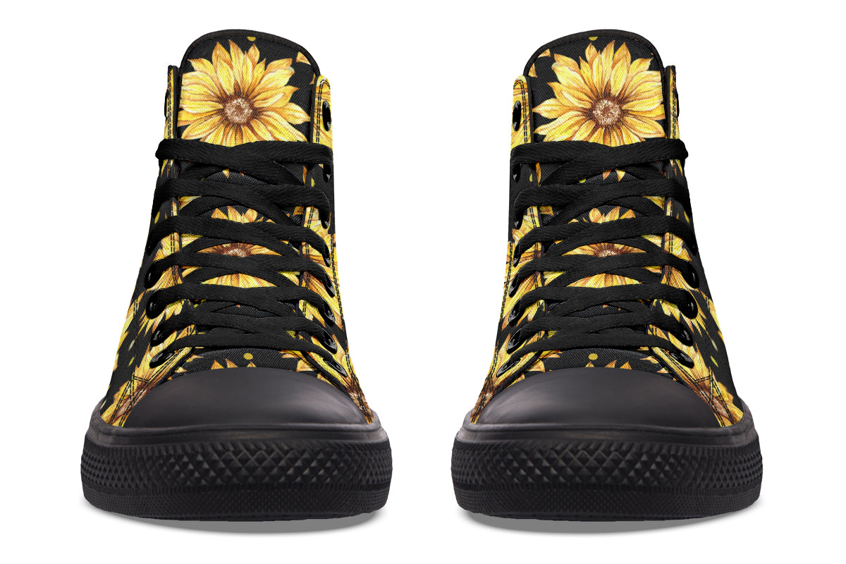 Sunflowers High Tops (Wide)