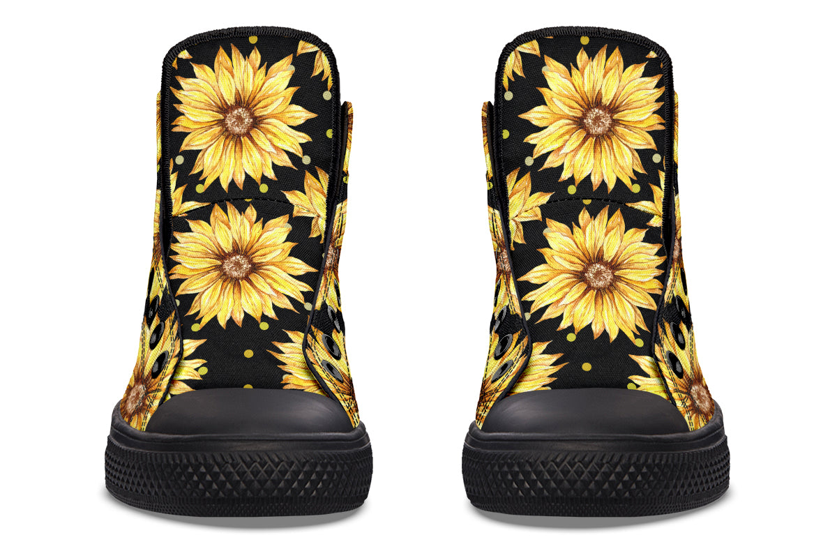 Sunflowers High Tops (Wide)