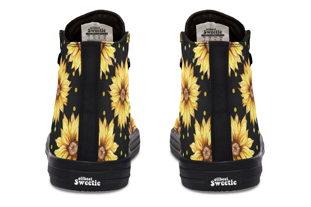 Sunflowers High Tops (Wide)