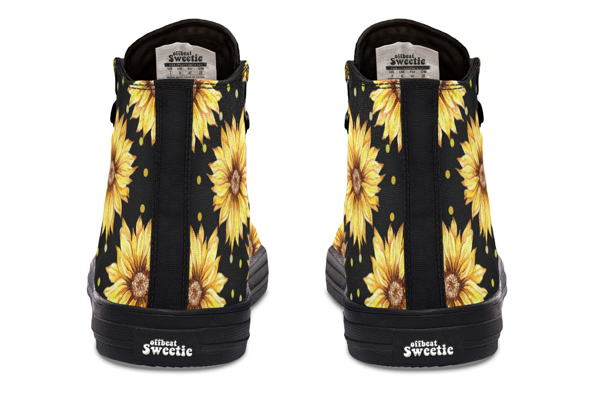 Sunflowers High Tops (Wide)