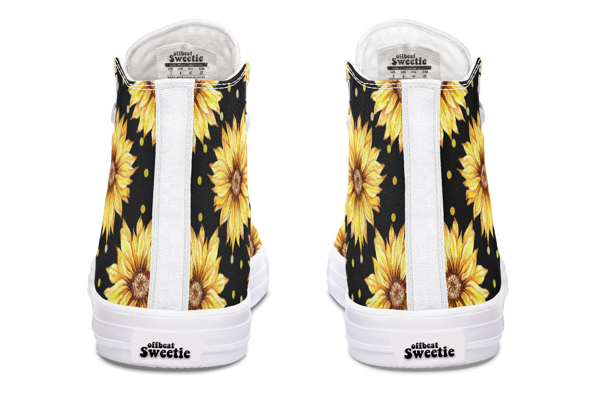 Sunflowers High Tops (Wide)