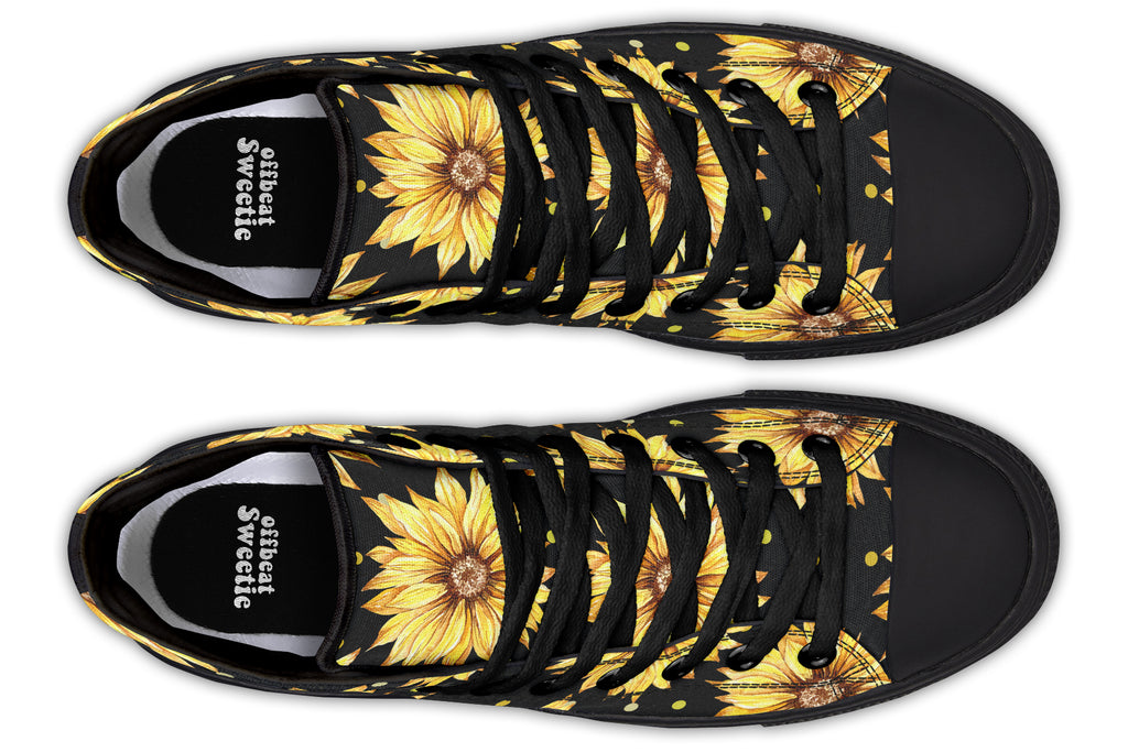 Sunflowers High Tops (Wide)
