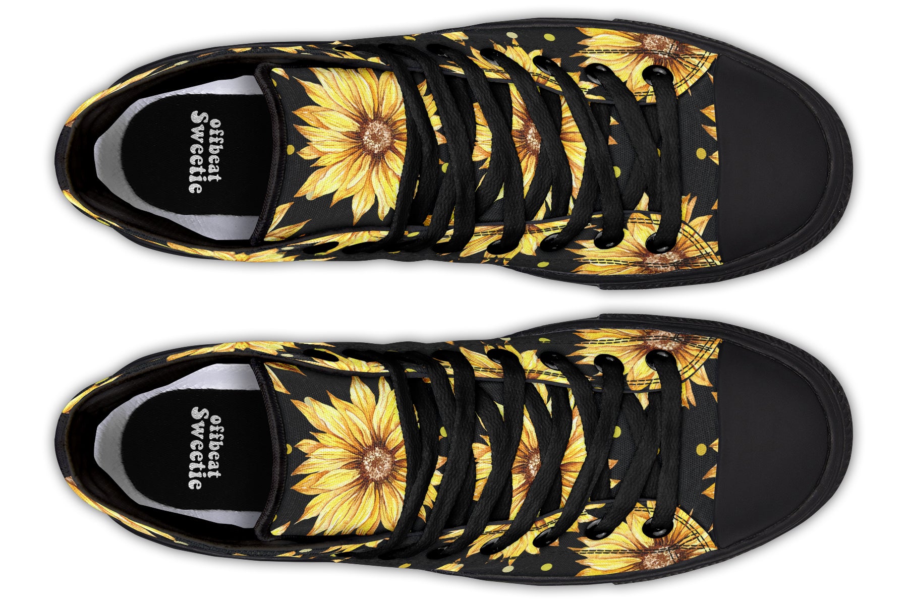 Sunflowers High Tops (Wide)