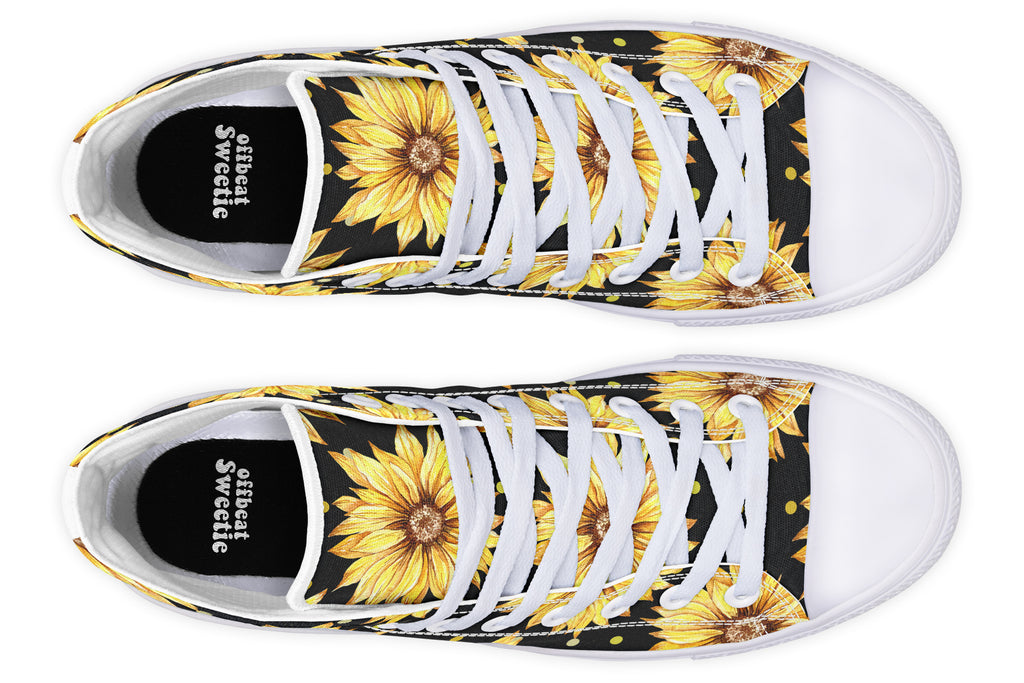 Sunflowers High Tops (Wide)