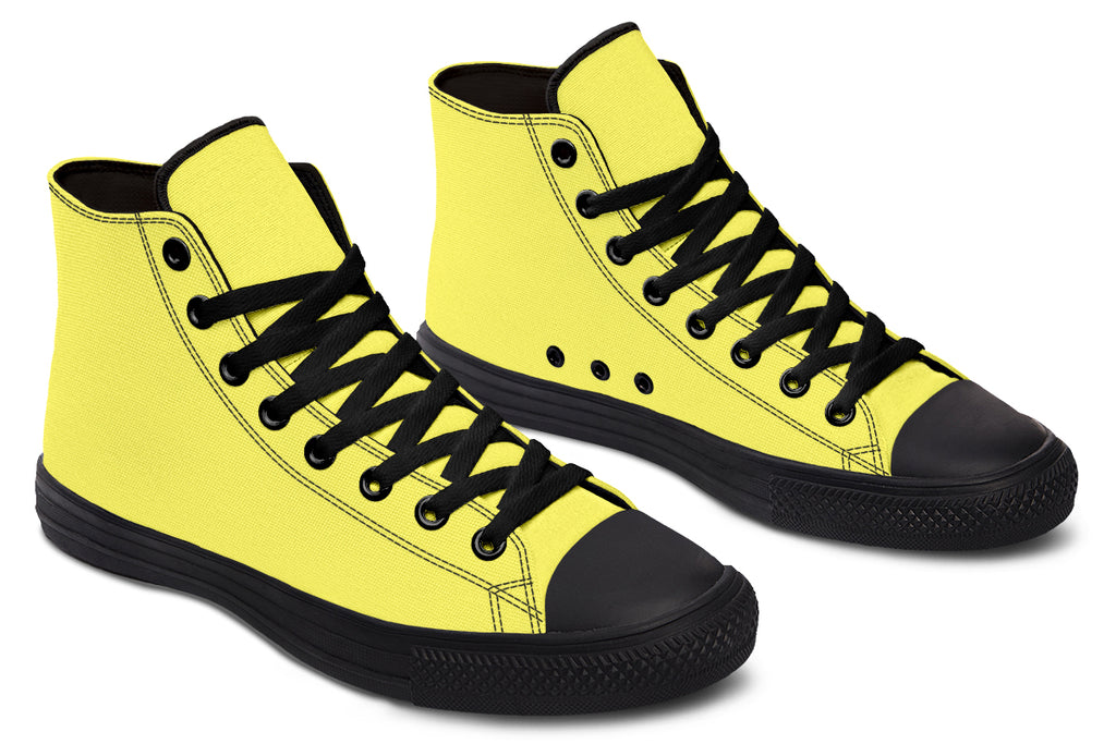 Sunny Yellow High Tops - Offbeat Sweetie