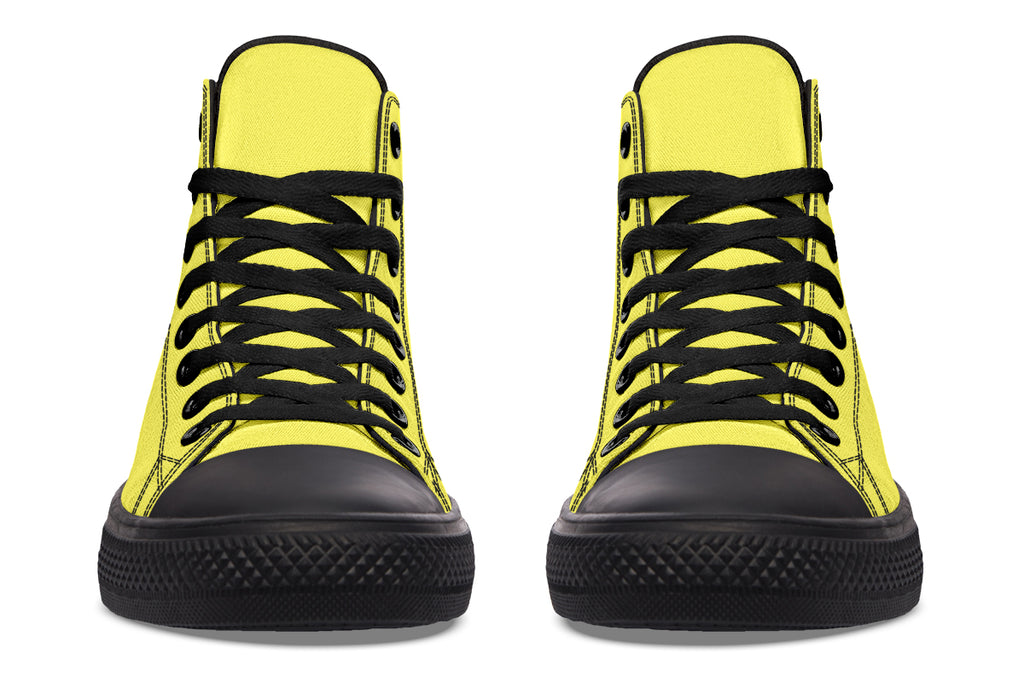 Sunny Yellow High Tops - Offbeat Sweetie