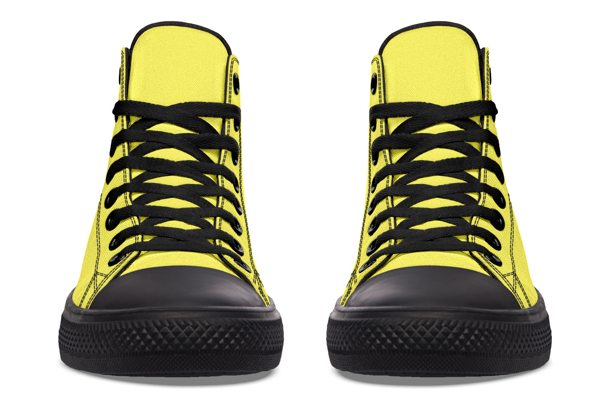 Sunny Yellow High Tops - Offbeat Sweetie