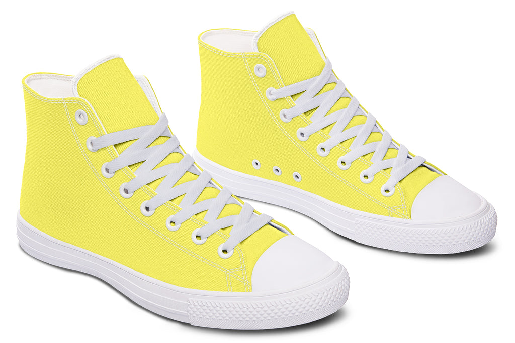 Sunny Yellow High Tops - Offbeat Sweetie