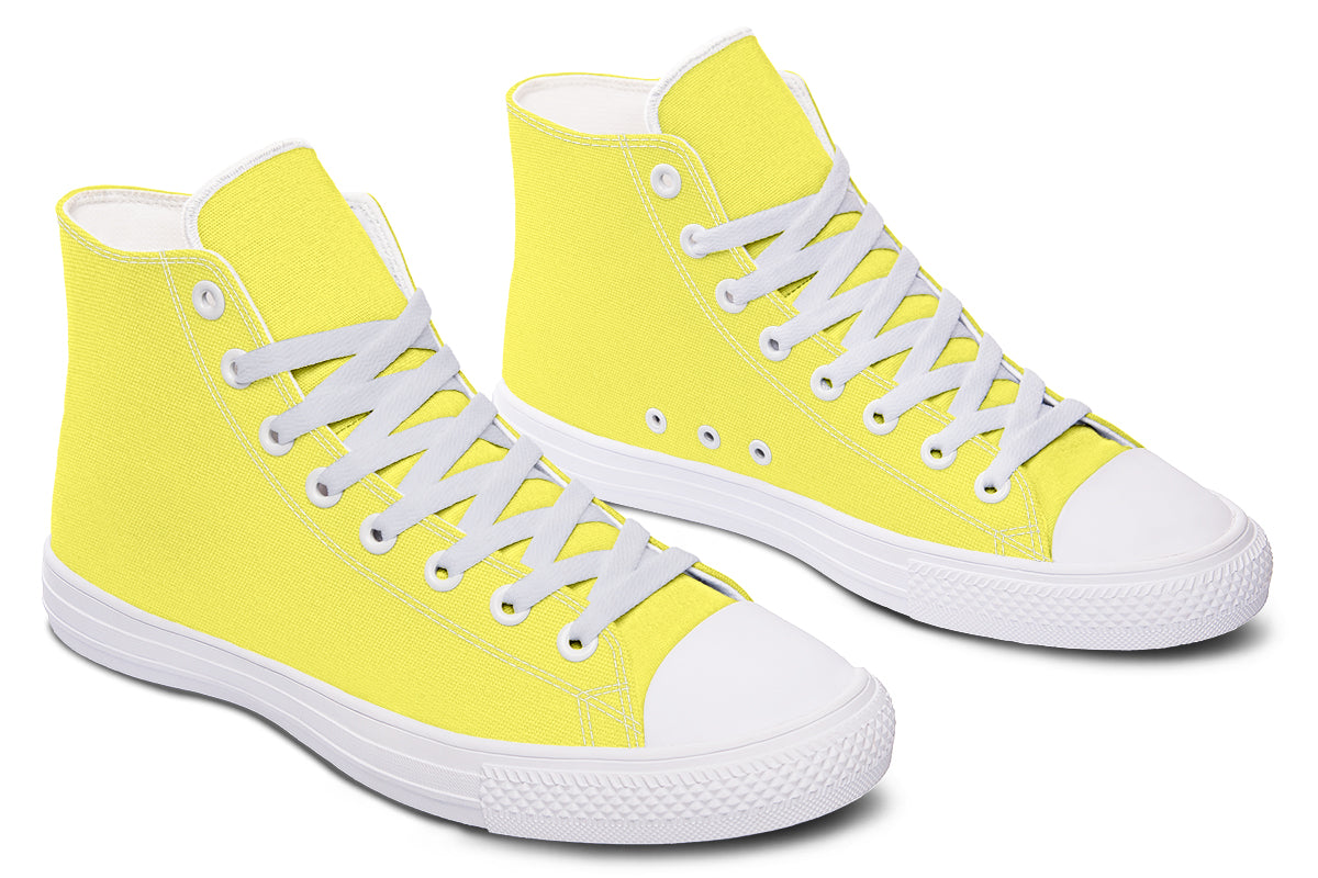 Sunny Yellow High Tops - Offbeat Sweetie