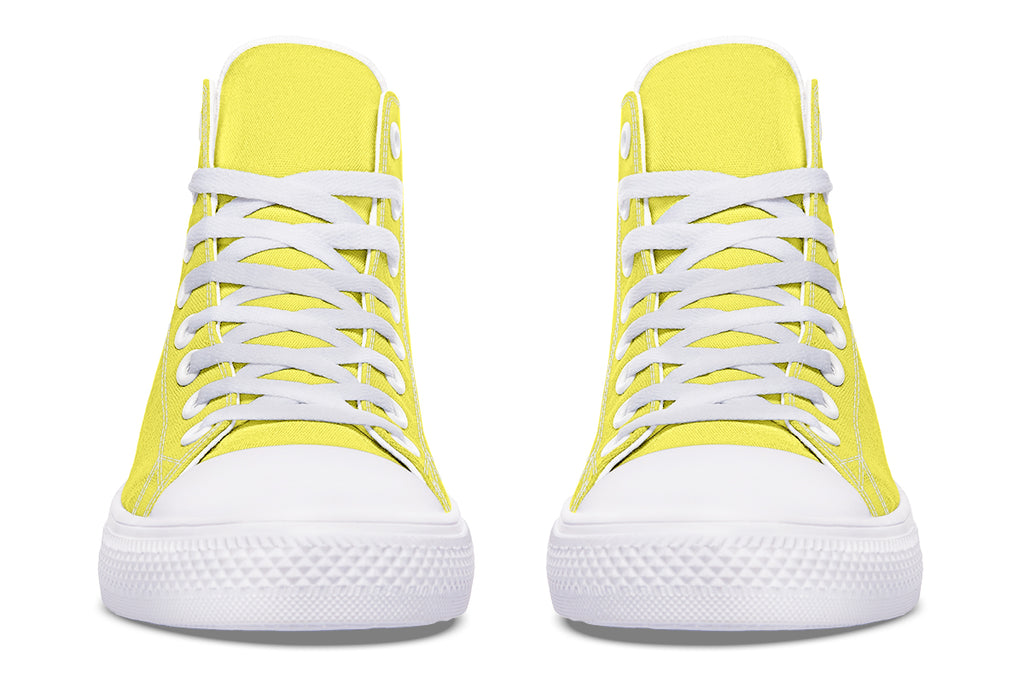 Sunny Yellow High Tops - Offbeat Sweetie