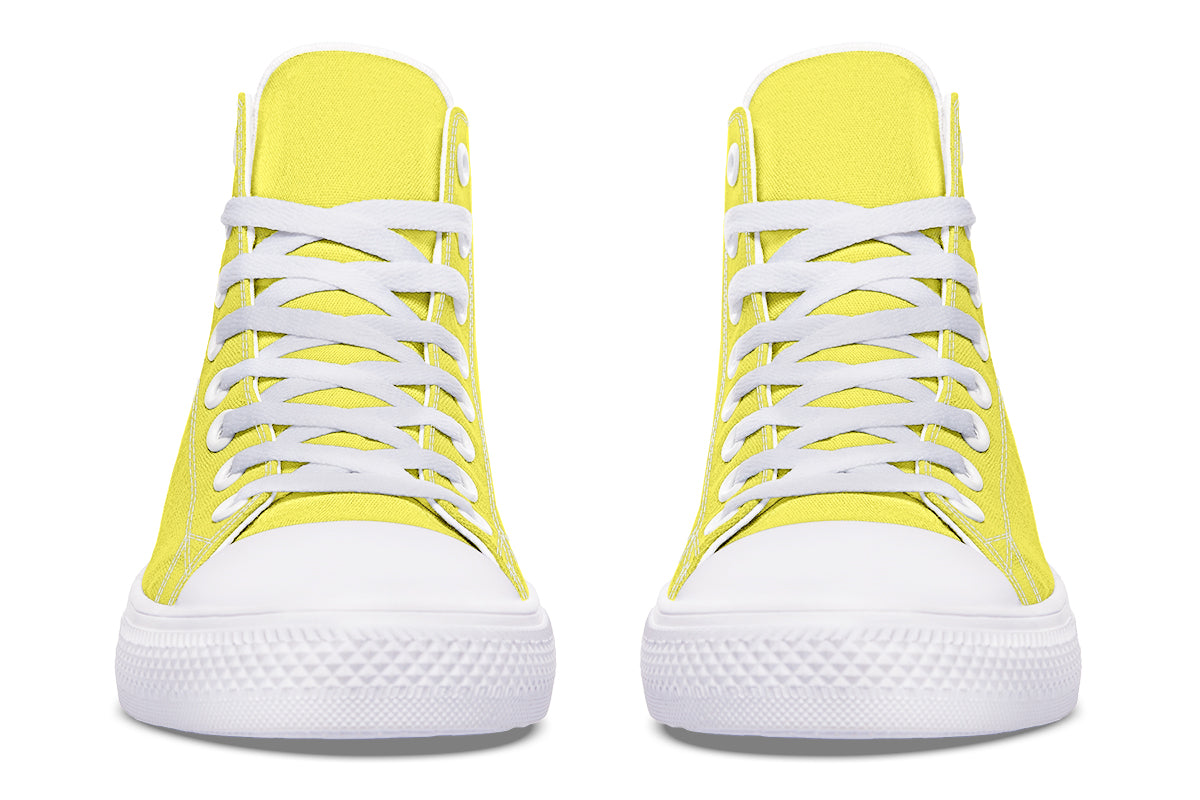 Sunny Yellow High Tops - Offbeat Sweetie