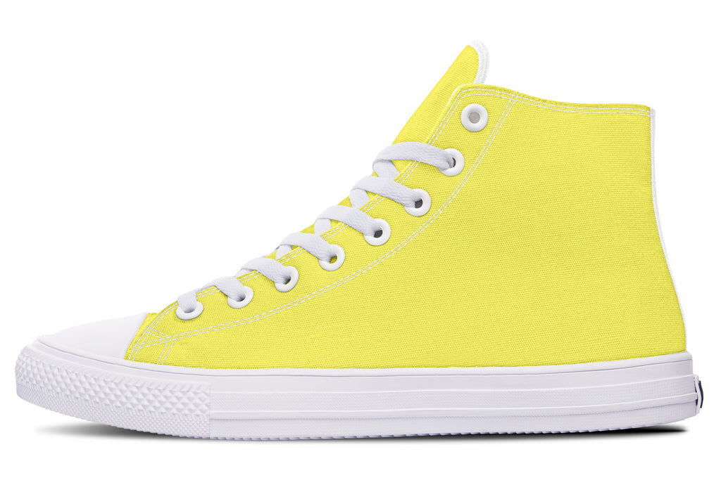Sunny Yellow High Tops - Offbeat Sweetie