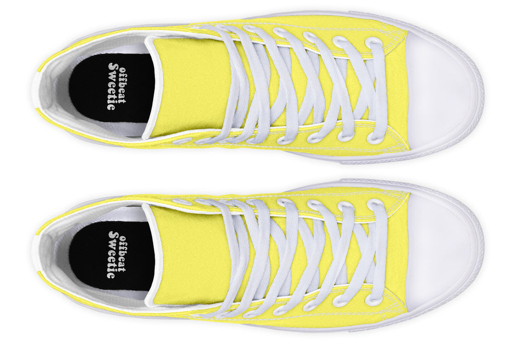 Sunny Yellow High Tops - Offbeat Sweetie