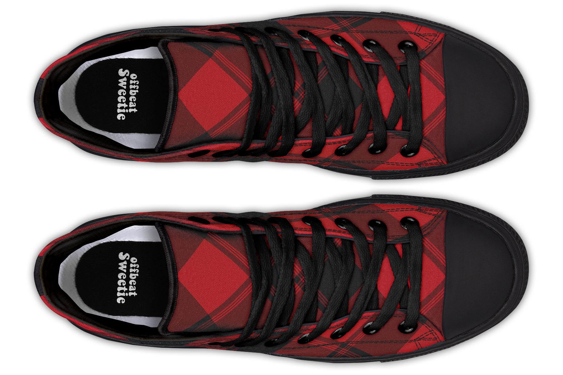 Toffee Apple Plaid High Tops