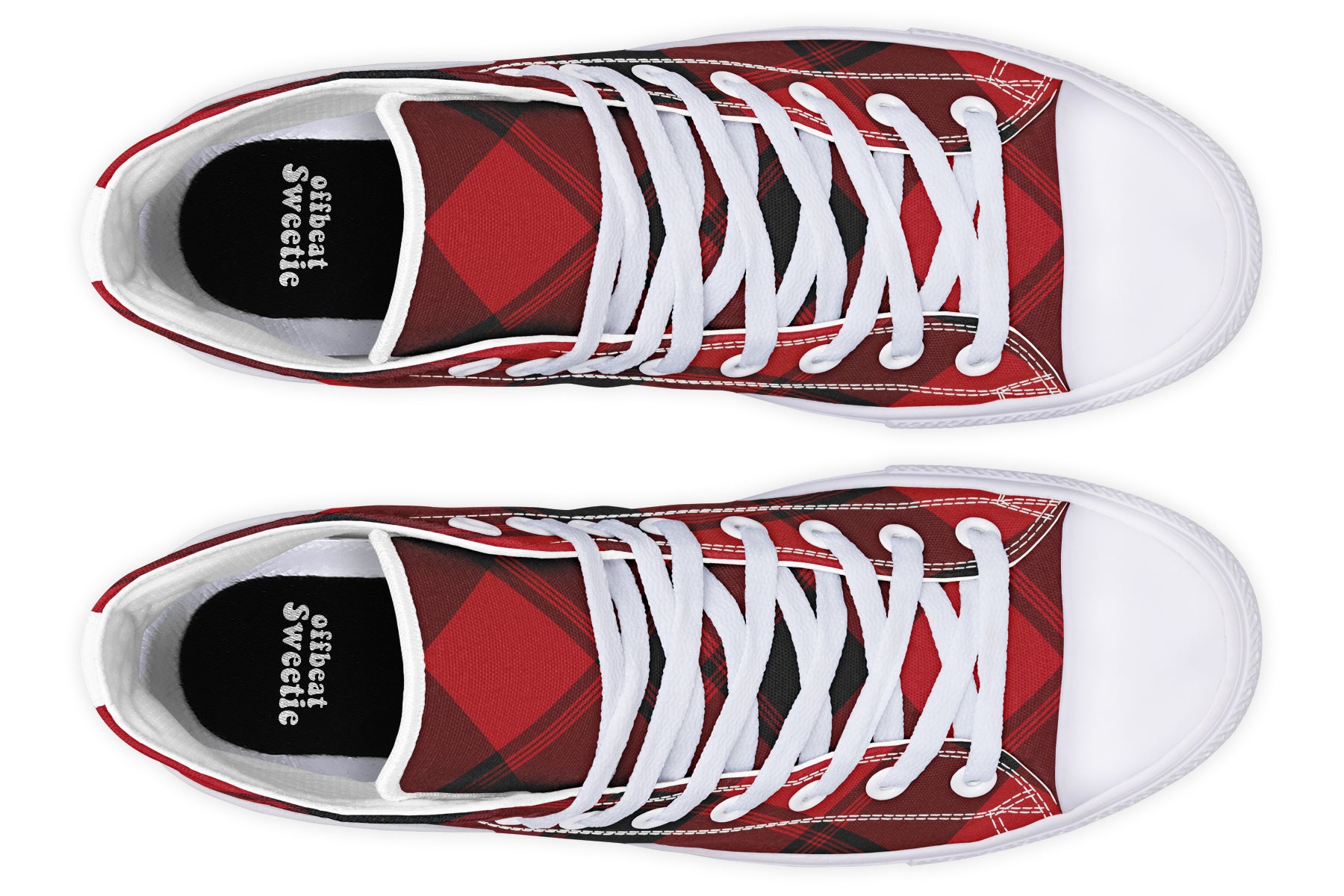 Toffee Apple Plaid High Tops