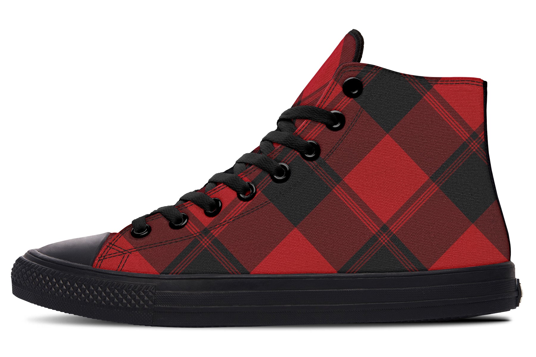 Toffee Apple Plaid High Tops (Wide)