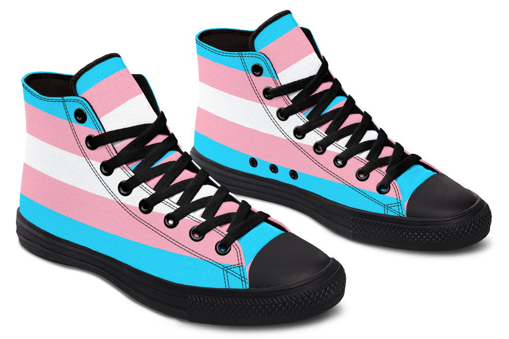 Trans Flag High Tops (Wide)