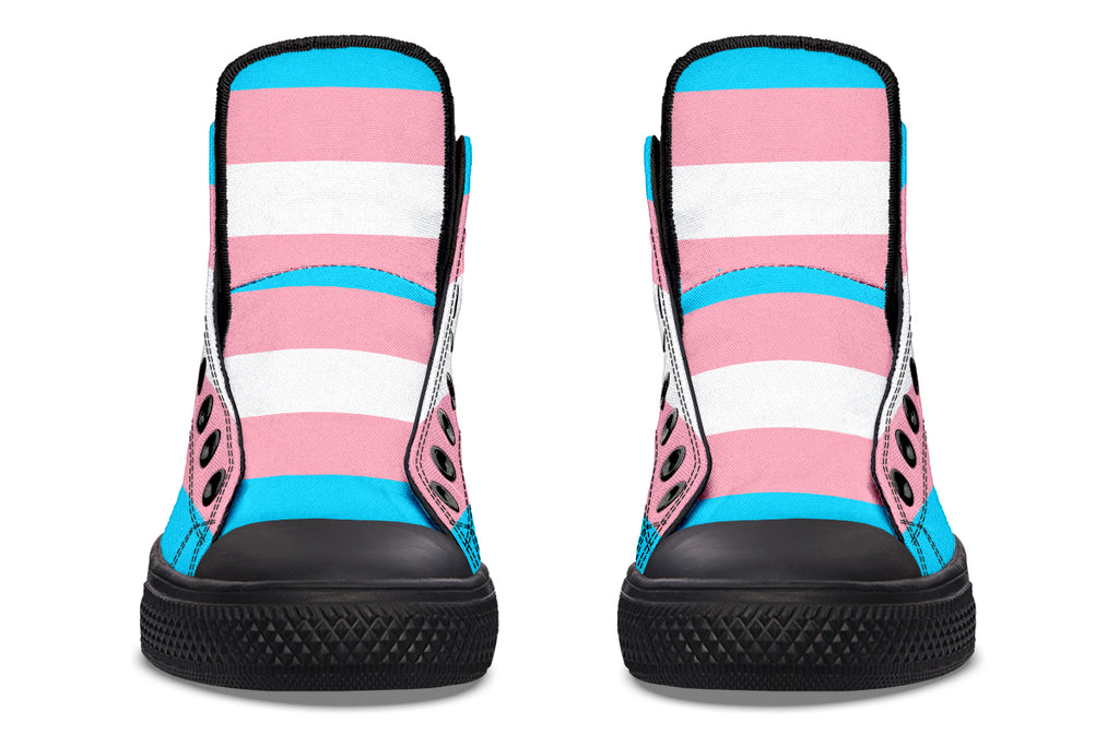 Trans Flag High Tops (Wide)