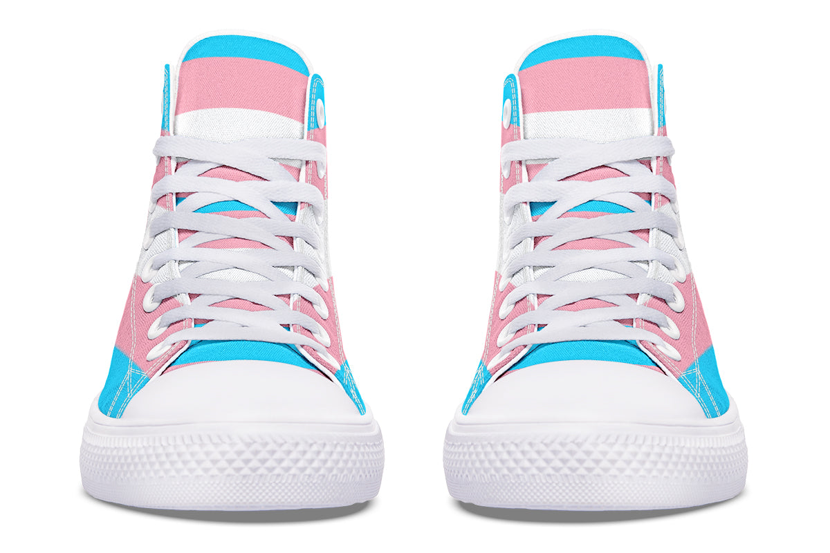 Trans Flag High Tops (Wide)