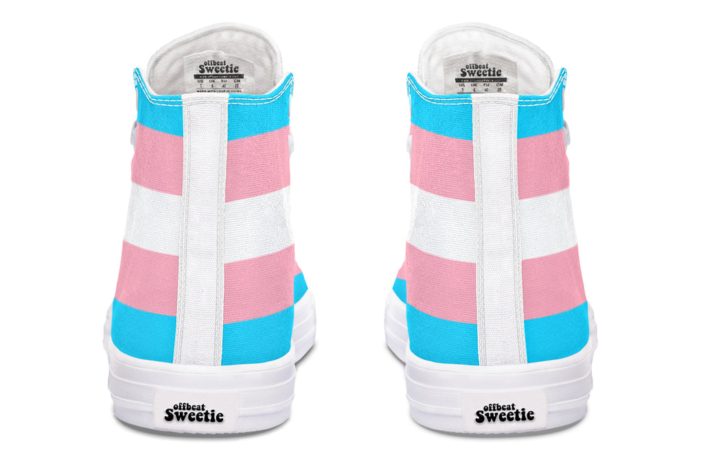 Trans Flag High Tops (Wide)