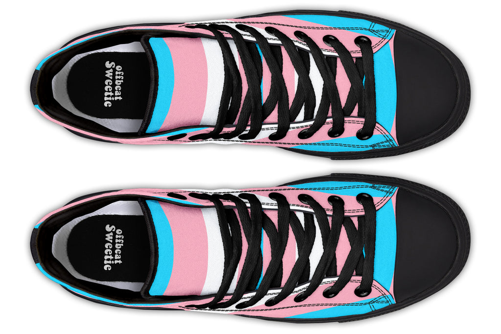 Trans Flag High Tops (Wide)