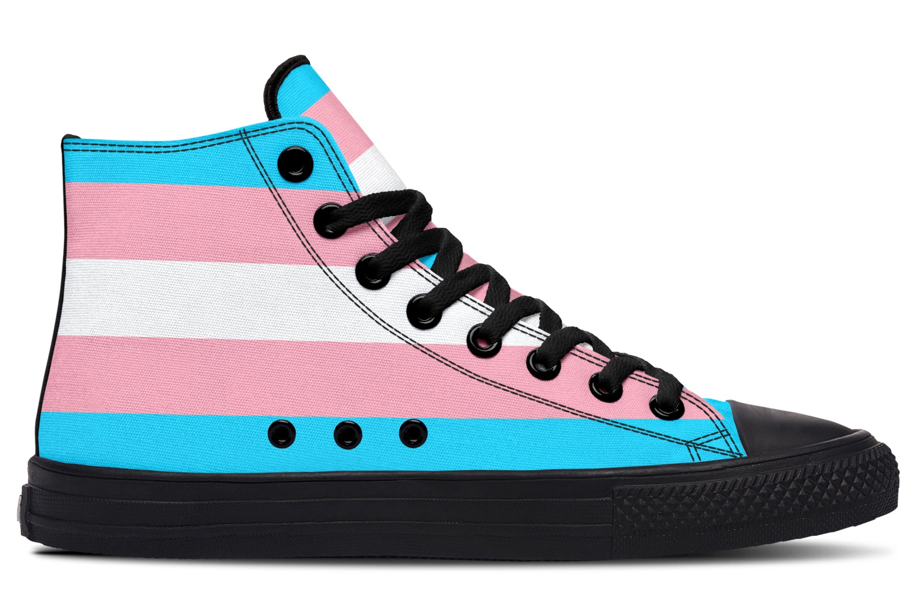 Trans Flag High Tops - Offbeat Sweetie