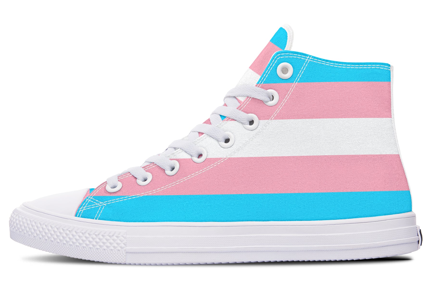 Trans Flag High Tops - Offbeat Sweetie