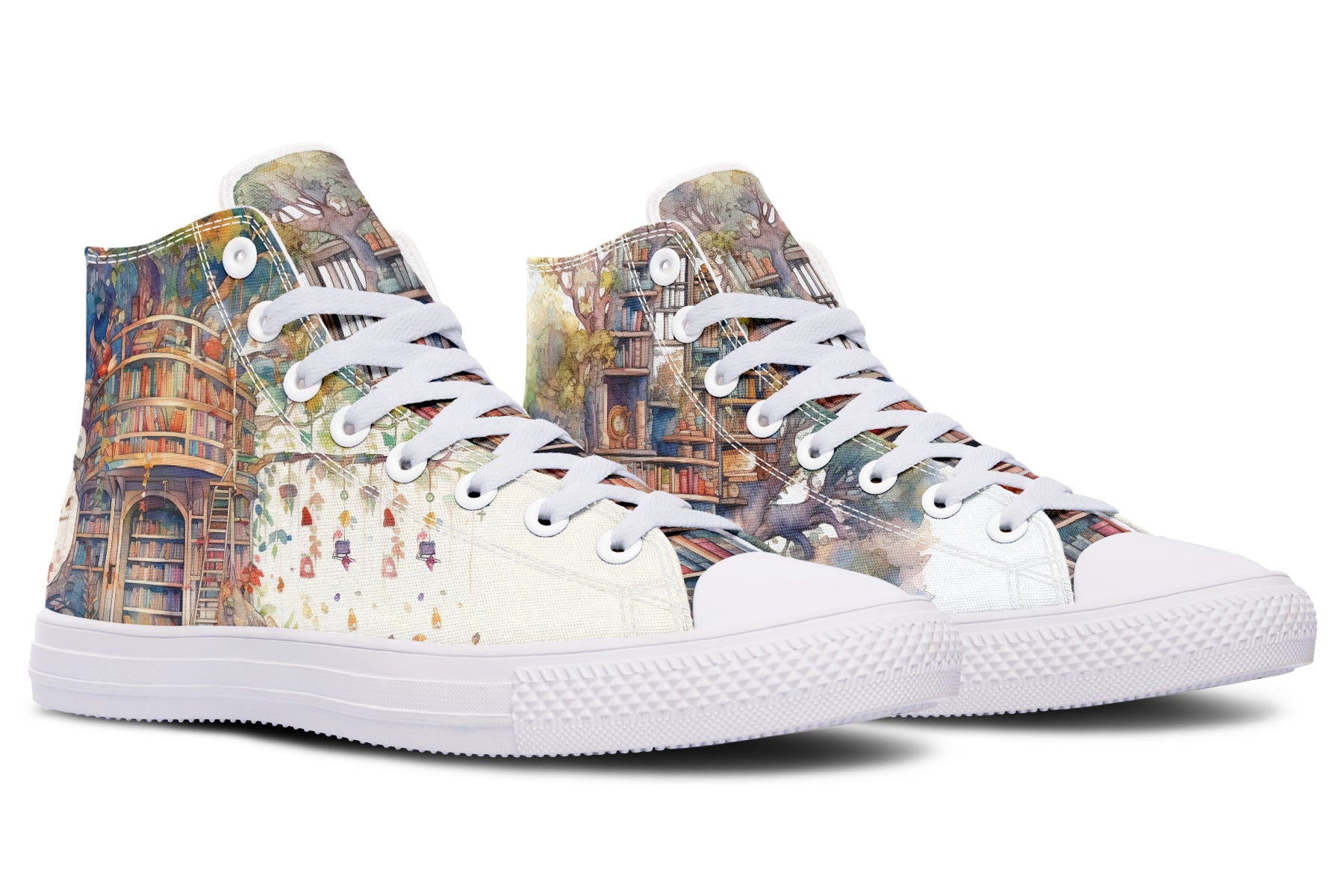 Tree Library High Tops - Offbeat Sweetie