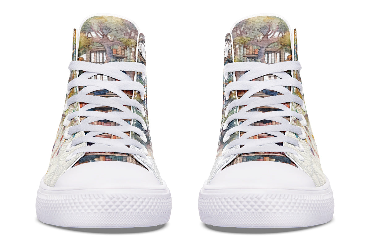 Tree Library High Tops - Offbeat Sweetie